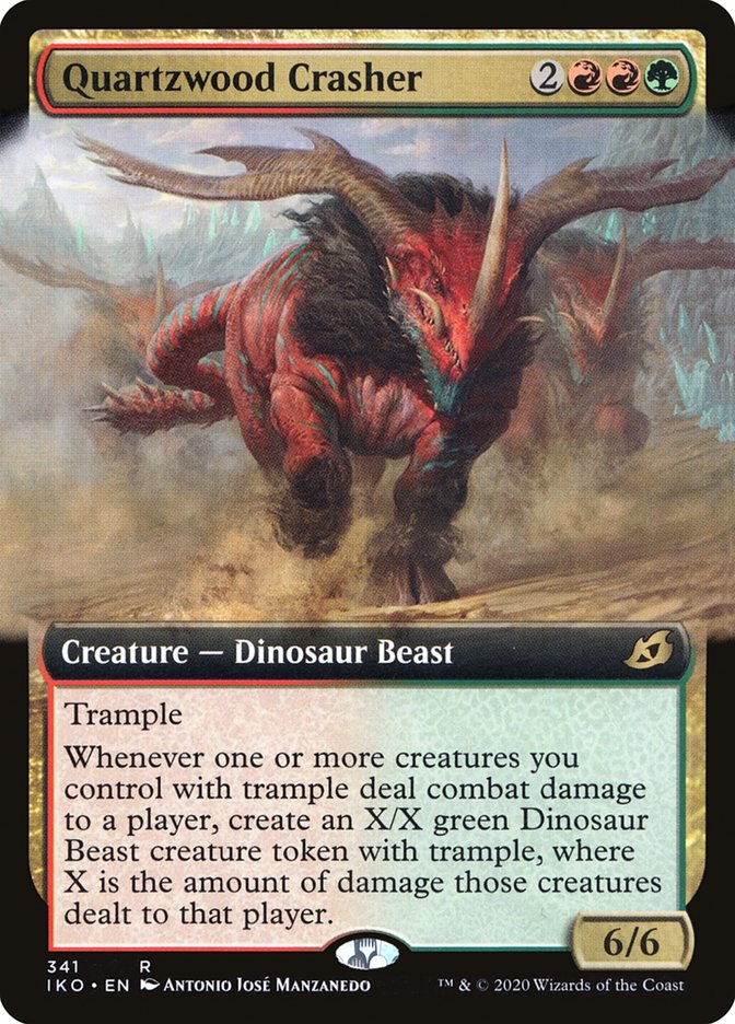 Quartzwood Crasher (Extended Art) [Ikoria: Lair of Behemoths] Foil
