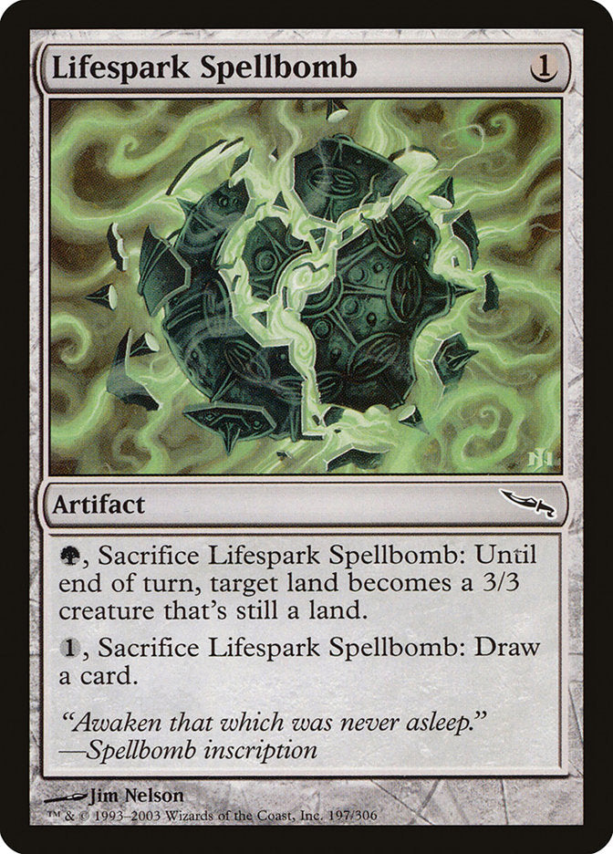 Lifespark Spellbomb [Mirrodin] Foil