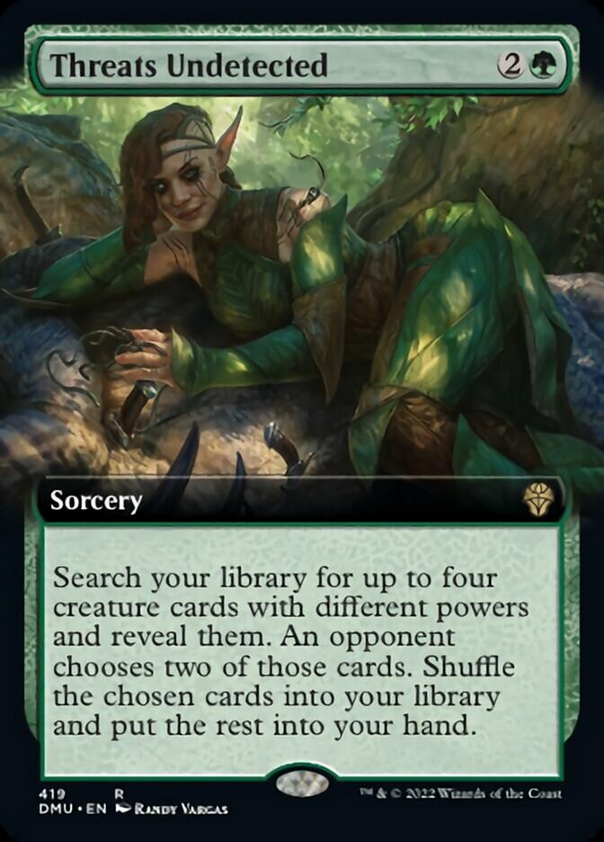 Threats Undetected (Extended Art) [Dominaria United] Foil
