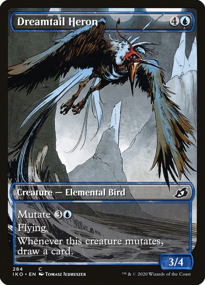 Dreamtail Heron (Showcase) [Ikoria: Lair of Behemoths] Foil