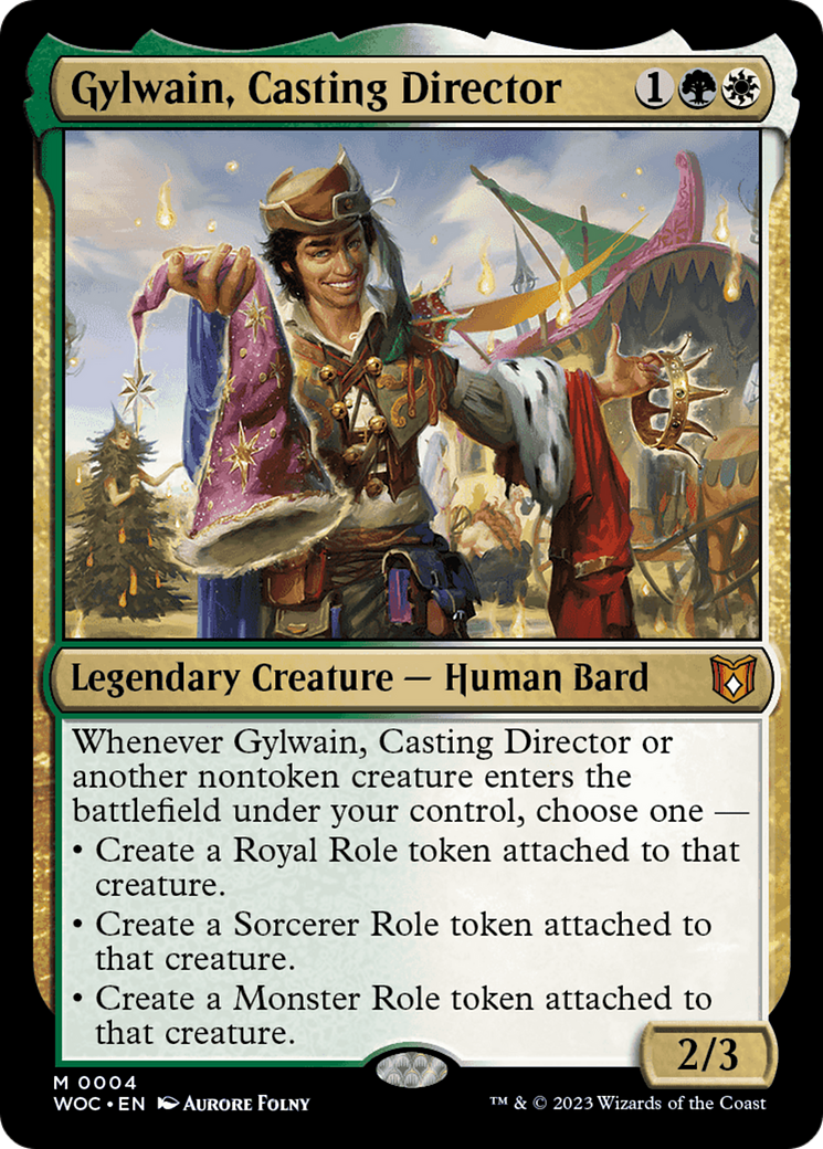 Gylwain, Casting Director [Wilds of Eldraine Commander] Foil