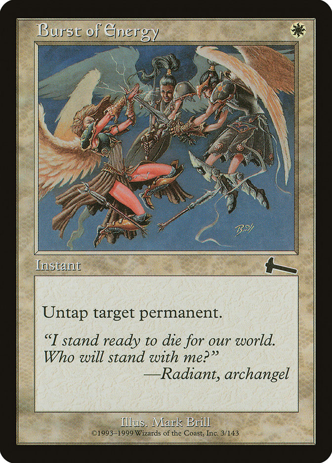 Burst of Energy [Urza's Legacy] Foil