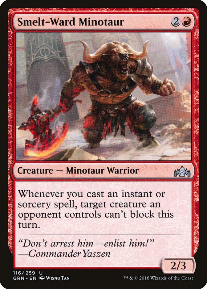 Smelt-Ward Minotaur [Guilds of Ravnica] Foil