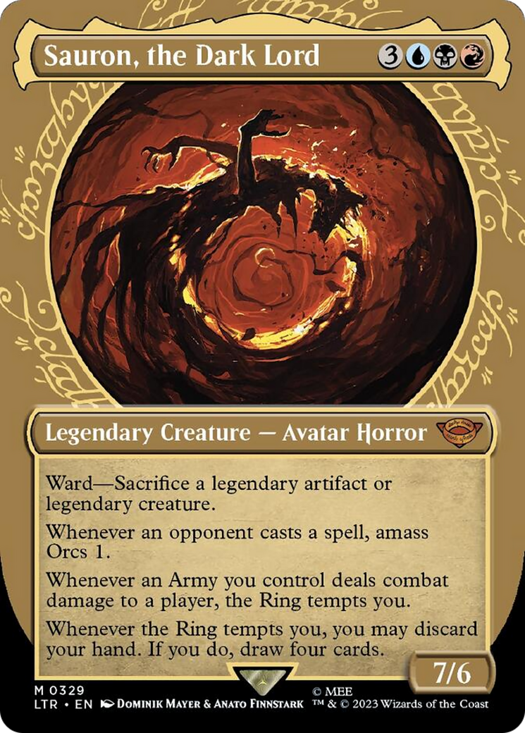 Sauron, the Dark Lord (Showcase Ring Frame) [The Lord of the Rings: Tales of Middle-Earth] Foil