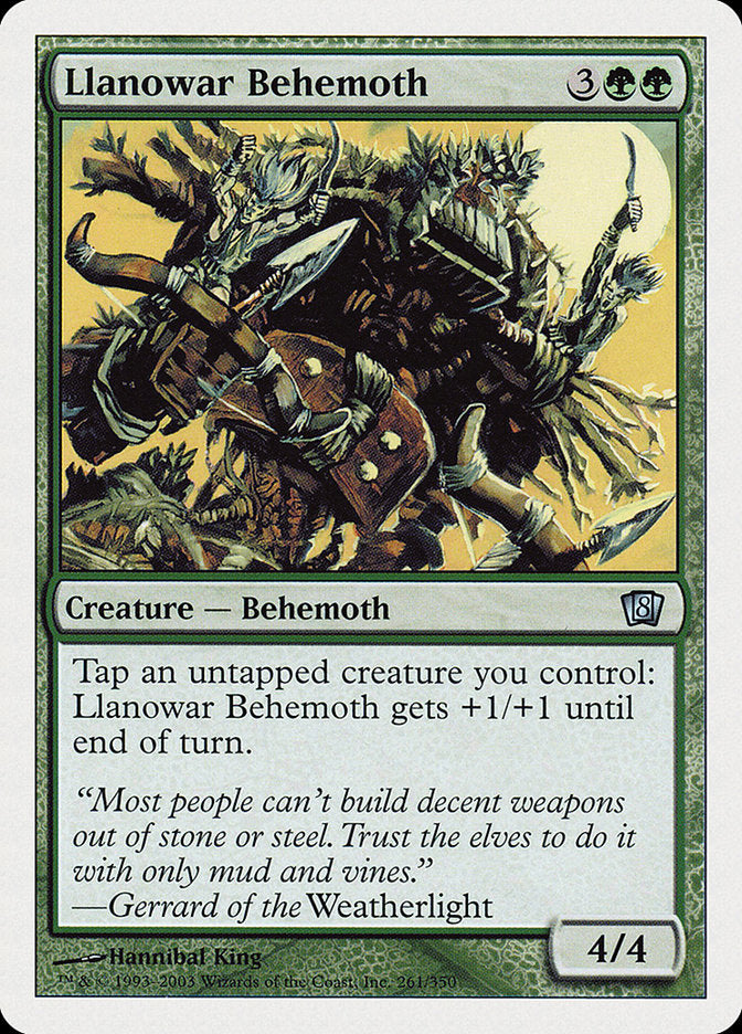 Llanowar Behemoth [Eighth Edition] Foil