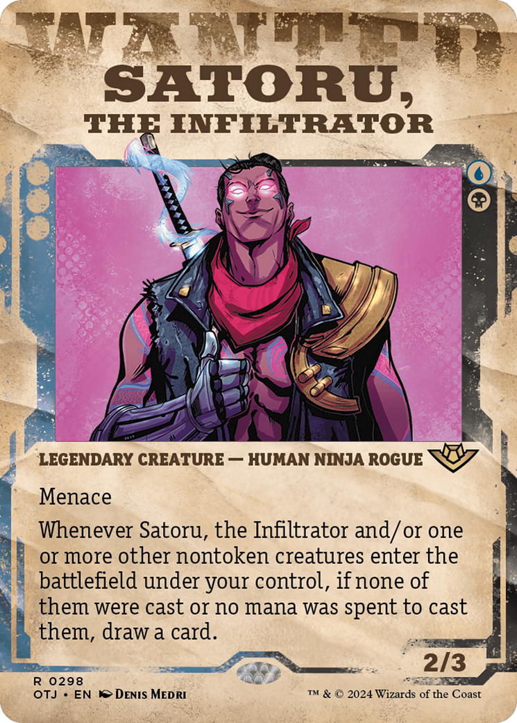 Satoru, the Infiltrator (Showcase) [Outlaws of Thunder Junction] Foil