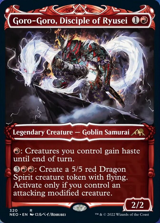 Goro-Goro, Disciple of Ryusei (Showcase Samurai) [Kamigawa: Neon Dynasty] Foil
