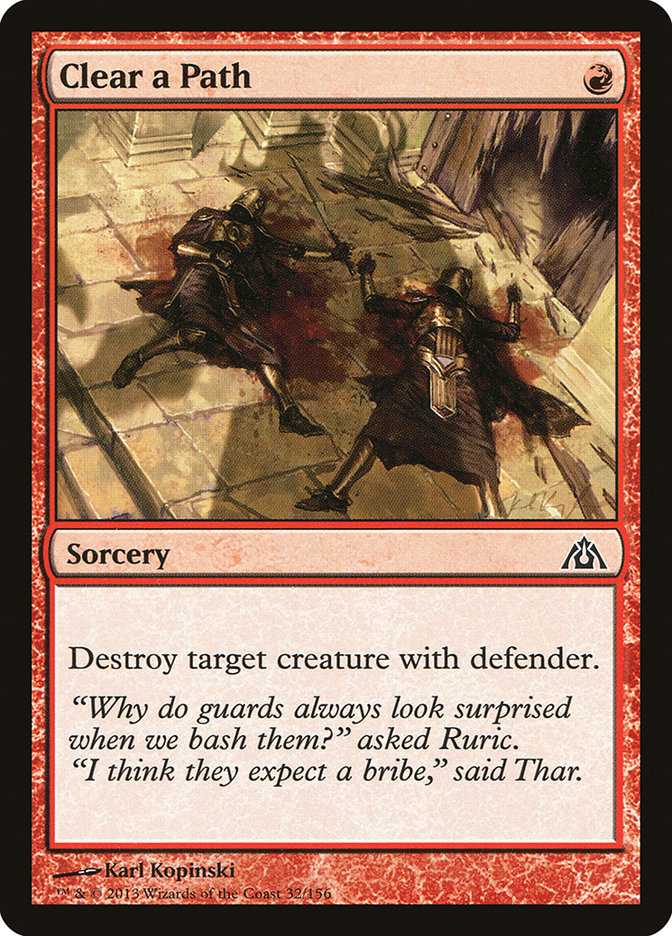 Clear a Path [Dragon's Maze] Foil