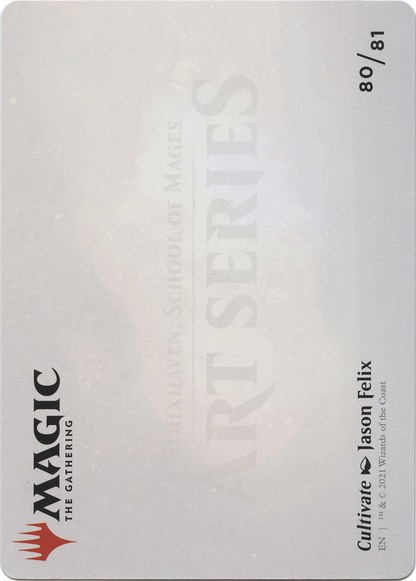 Cultivate // Cultivate  [Strixhaven Art Series] (Borderless) Foil