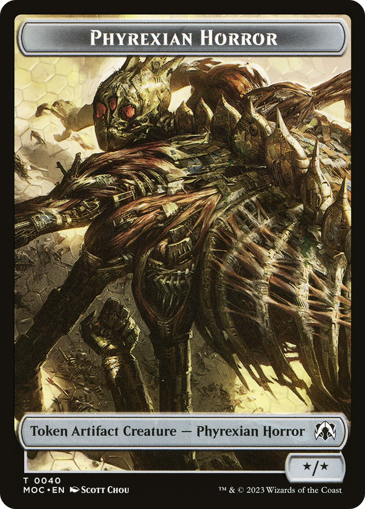 Phyrexian Horror  [March of the Machine Commander Tokens]