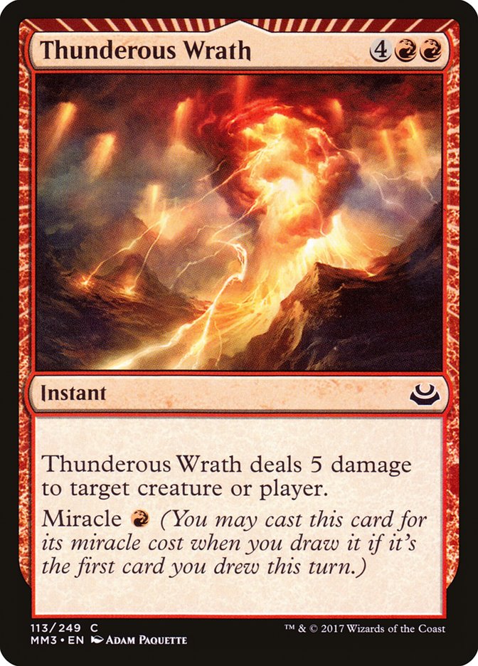 Thunderous Wrath [Modern Masters 2017] Foil