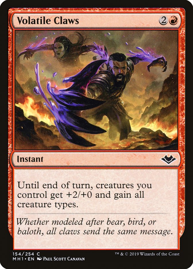 Volatile Claws [Modern Horizons] Foil