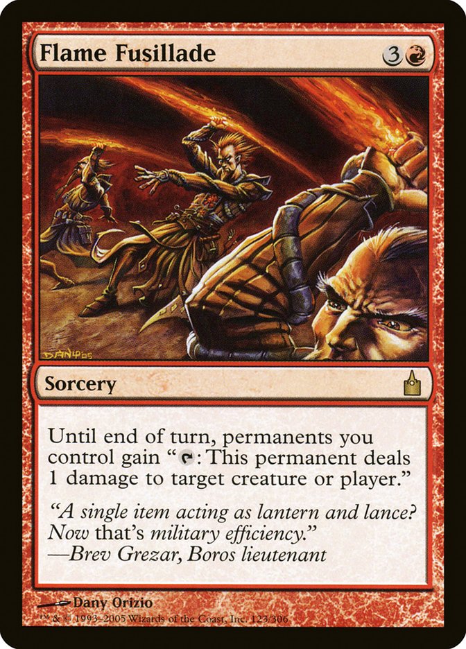 Flame Fusillade [Ravnica: City of Guilds] Foil