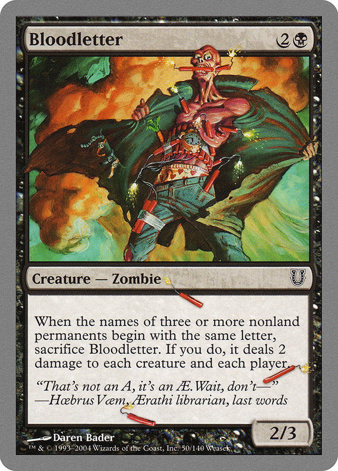 Bloodletter [Unhinged] Foil