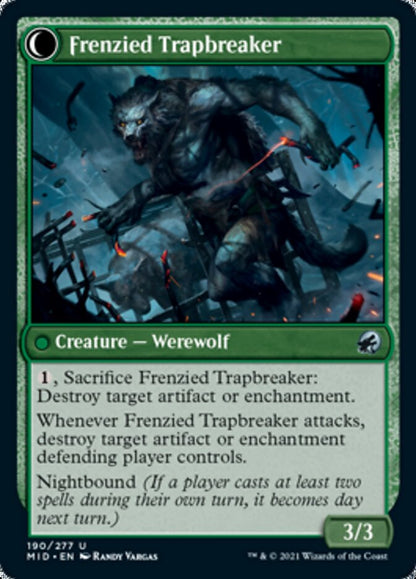Outland Liberator // Frenzied Trapbreaker [Innistrad: Midnight Hunt] Foil