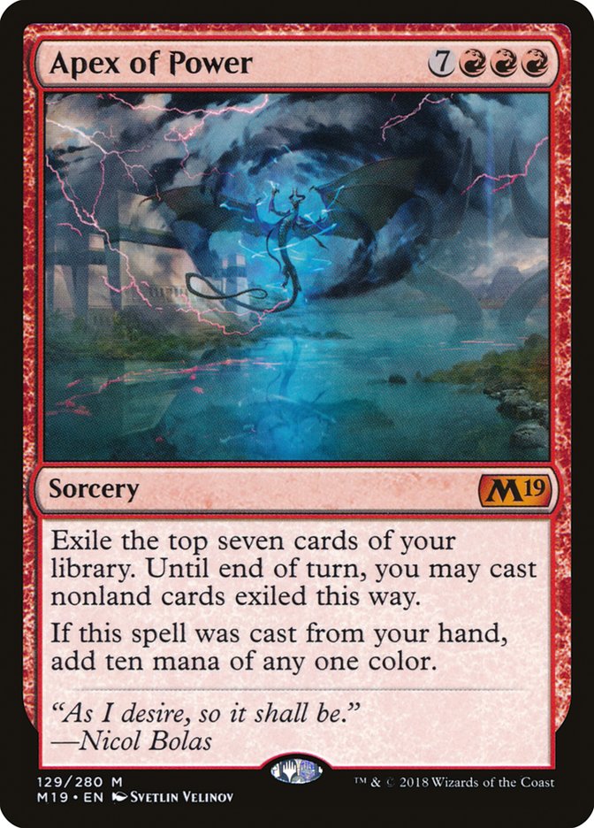 Apex of Power [Core Set 2019] Foil