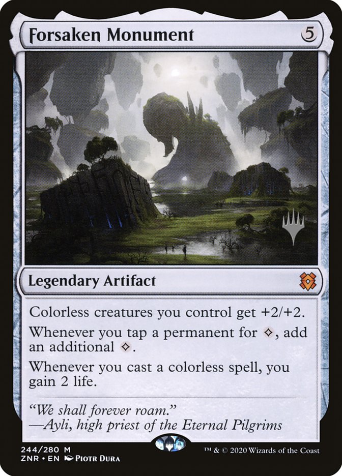 Forsaken Monument (Promo Pack) [Zendikar Rising Promos] Foil