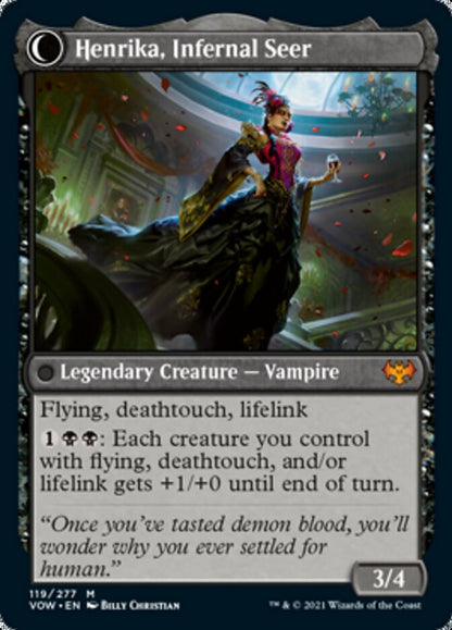 Henrika Domnathi // Henrika, Infernal Seer [Innistrad: Crimson Vow] Foil