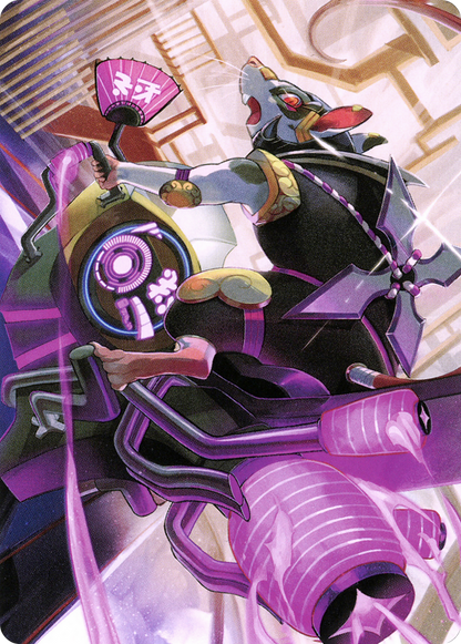 Nashi, Moon Sage's Scion // Nashi, Moon Sage's Scion  [Neon Dynasty Art Series] (Borderless) Foil