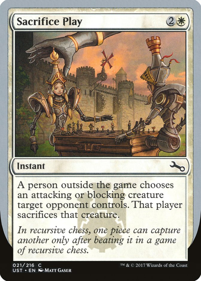 Sacrifice Play [Unstable] Foil