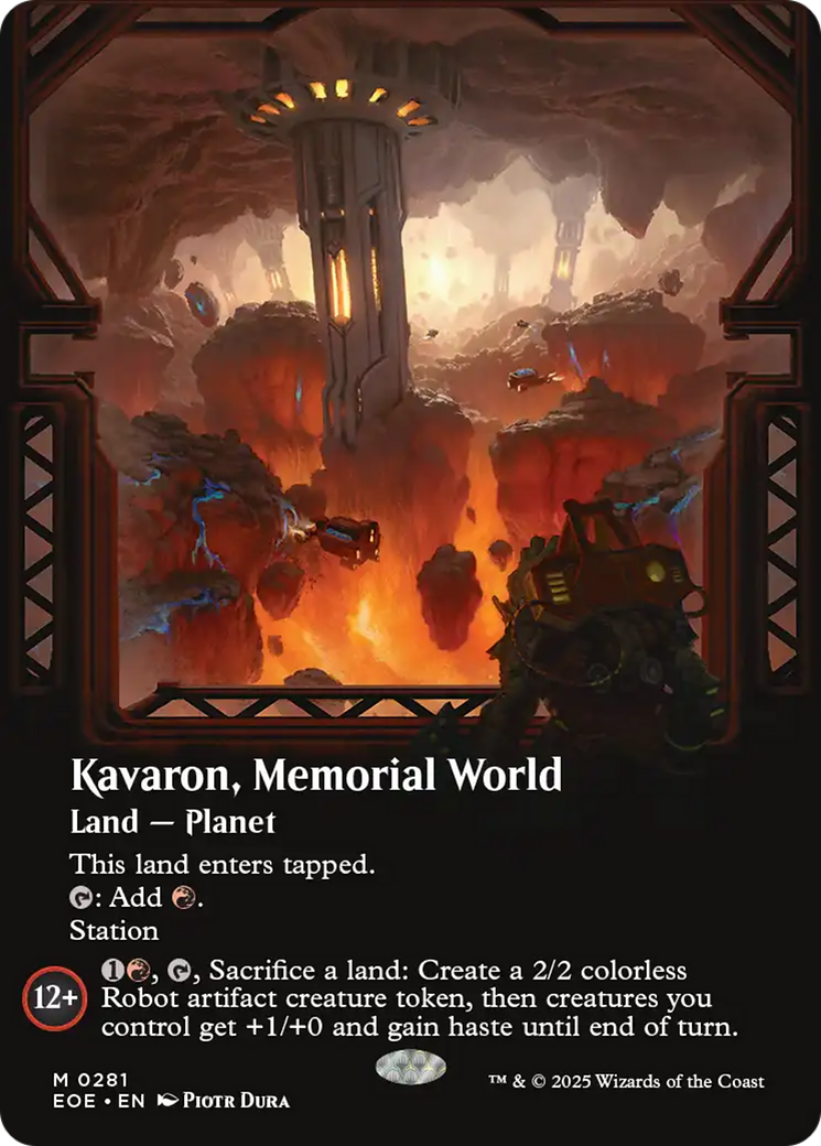 Kavaron, Memorial world (Borderless) [Edge of Eternities] Foil