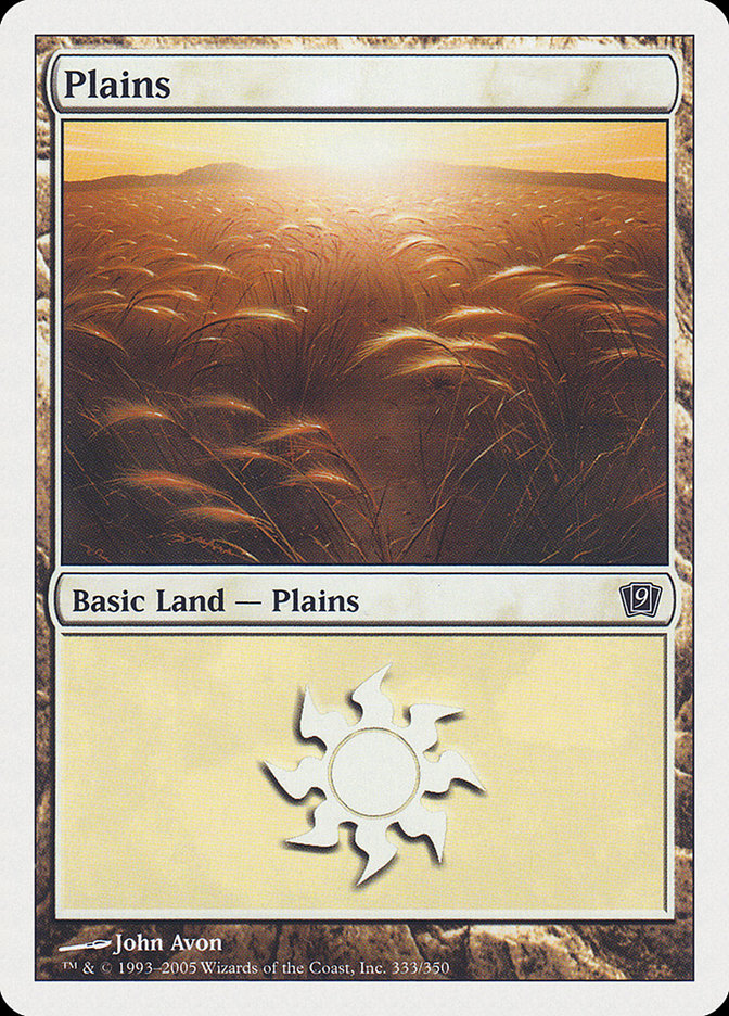 Plains (333) [Ninth Edition] Foil