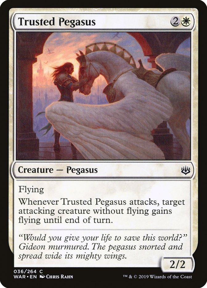 Trusted Pegasus [War of the Spark] Foil