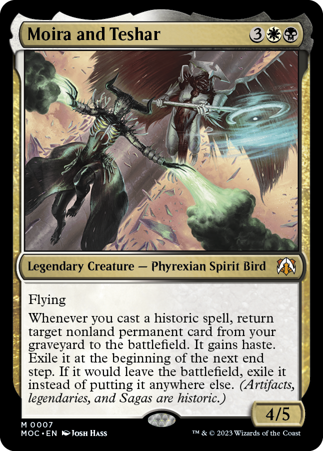 Moira and Teshar [March of the Machine Commander] Foil
