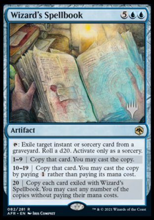 Wizard's Spellbook (Promo Pack) [Dungeons & Dragons: Adventures in the Forgotten Realms Promos] Foil