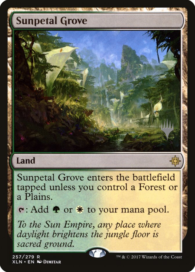 Sunpetal Grove (Promo Pack) [Ixalan Promos] Foil