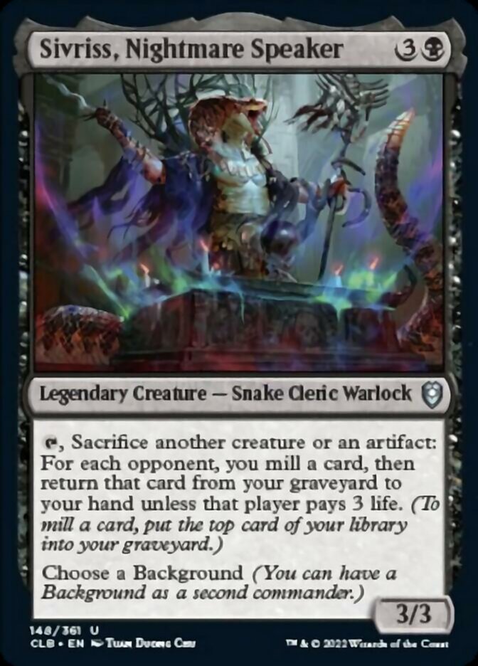 Sivriss, Nightmare Speaker [Commander Legends: Battle for Baldur's Gate] Foil