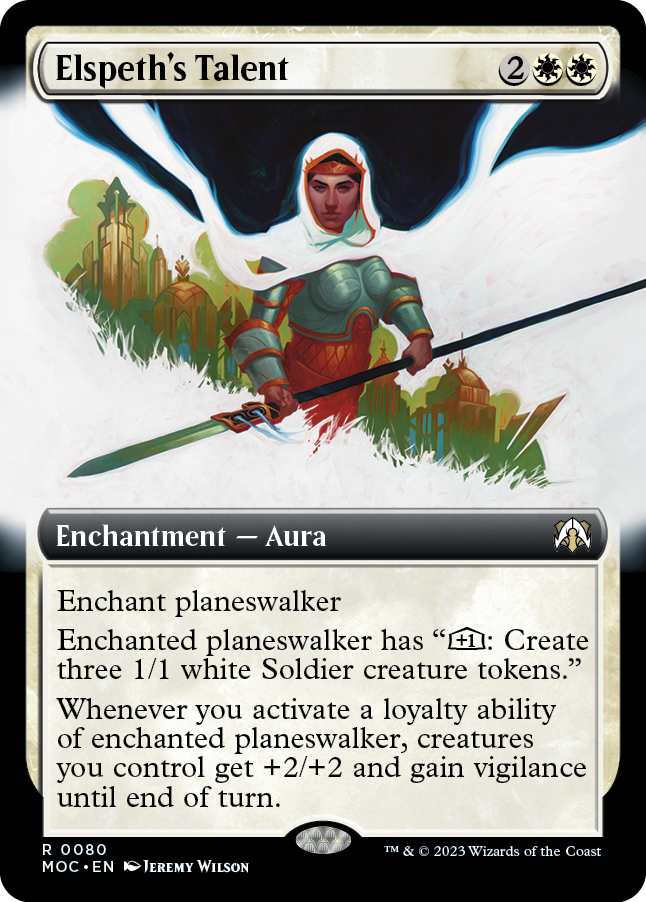 Elspeth's Talent (Extended Art) [March of the Machine Commander] Foil