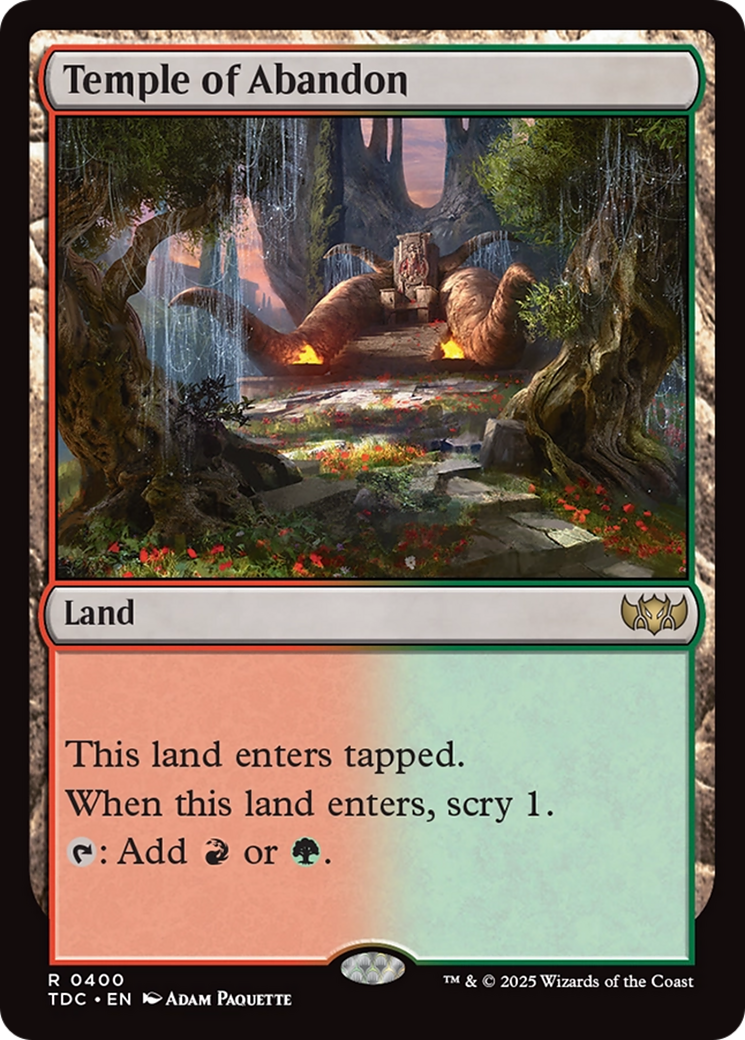 Temple of Abandon [Tarkir: Dragonstorm Commander]