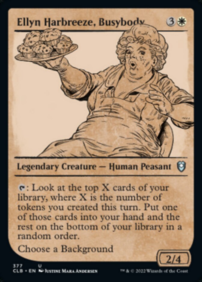 Ellyn Harbreeze, Busybody (Showcase) [Commander Legends: Battle for Baldur's Gate] Foil