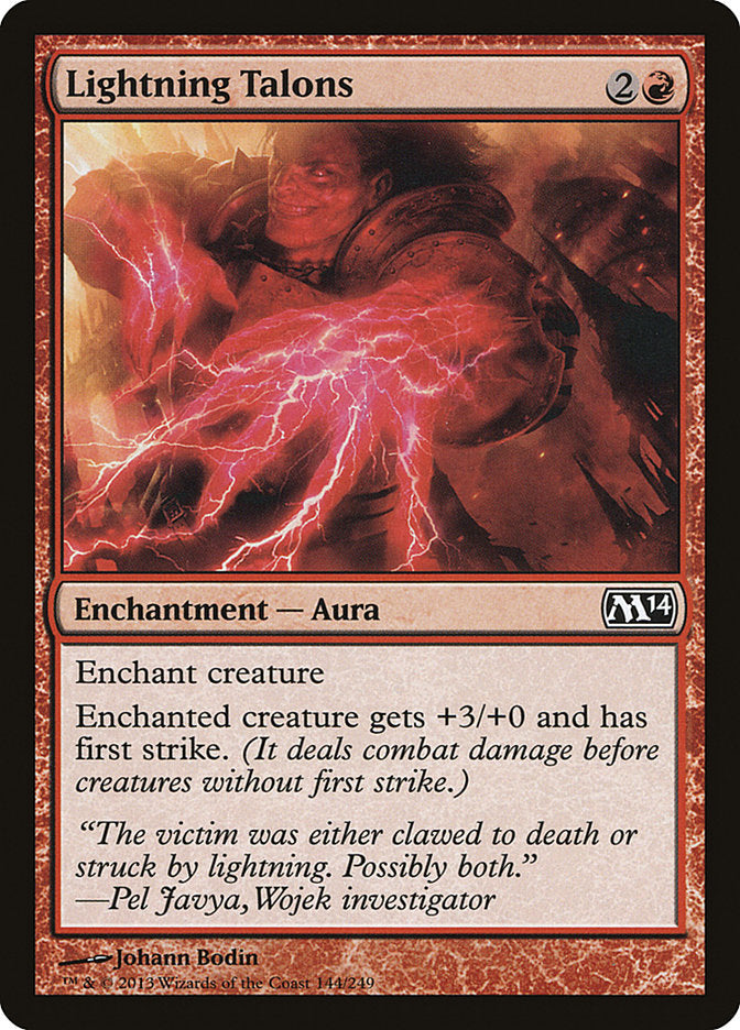 Lightning Talons [Magic 2014] Foil