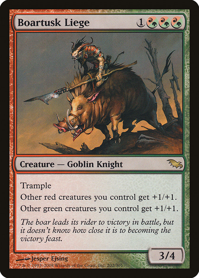 Boartusk Liege [Shadowmoor] Foil