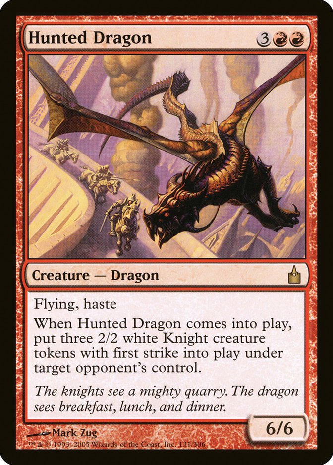 Hunted Dragon [Ravnica: City of Guilds] Foil