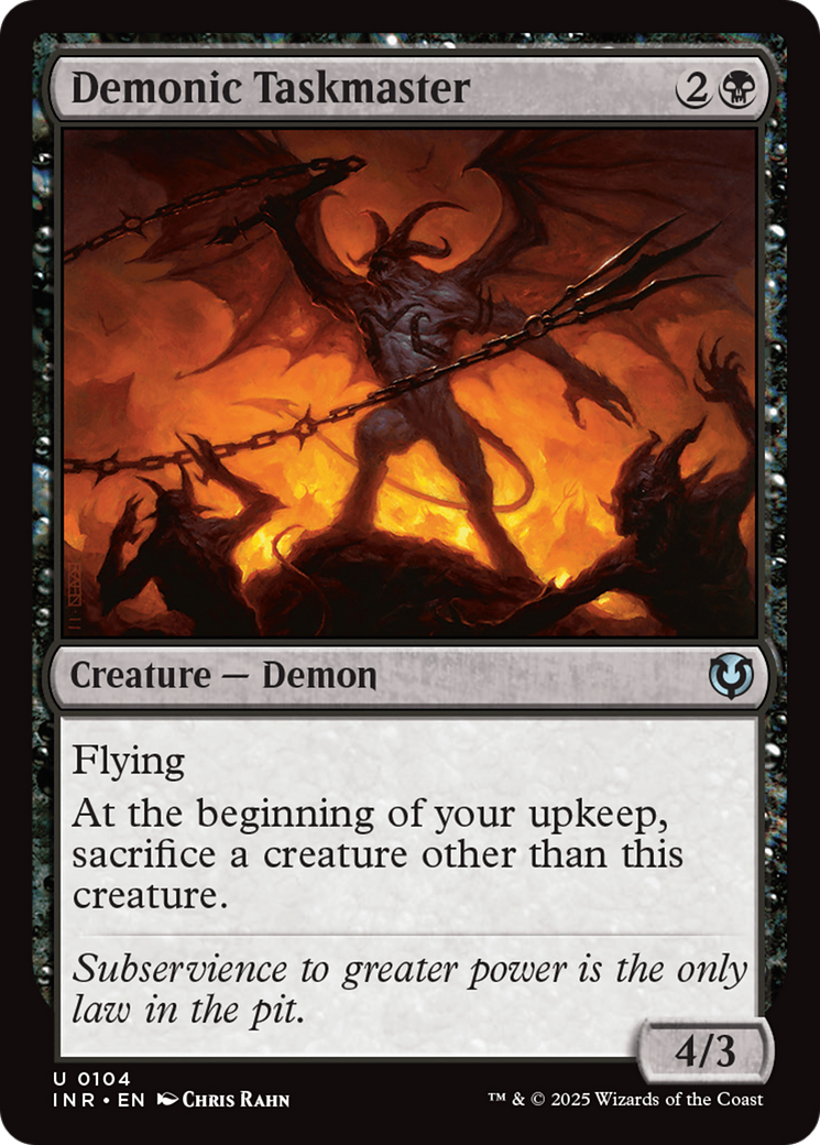 Demonic Taskmaster [Innistrad Remastered] Foil