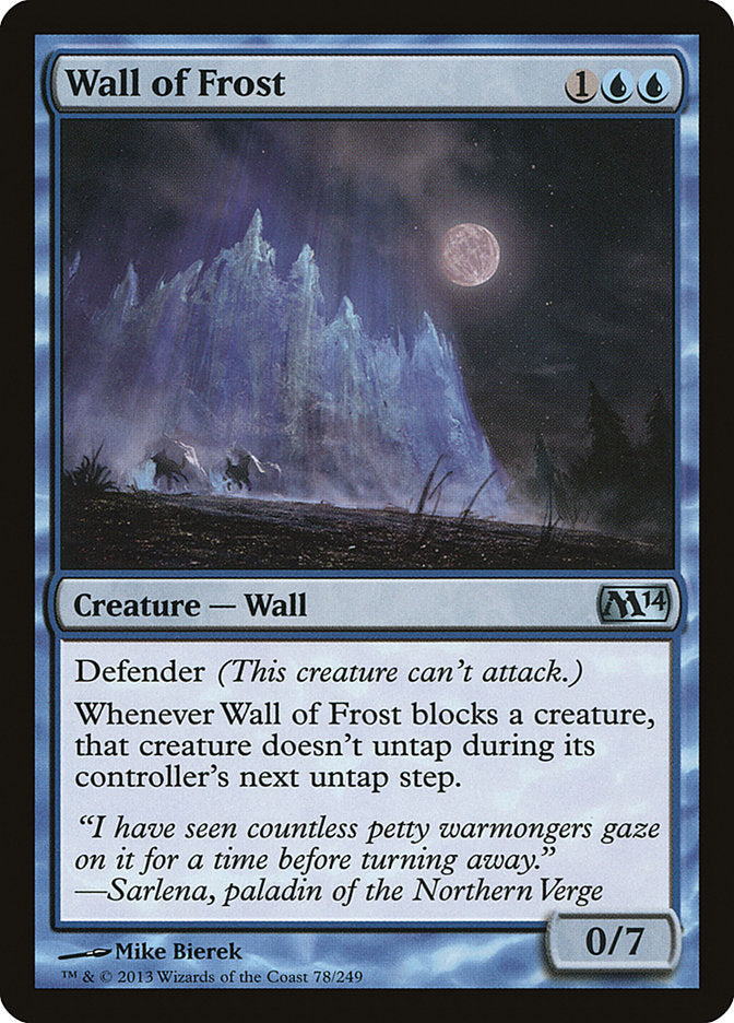 Wall of Frost [Magic 2014] Foil