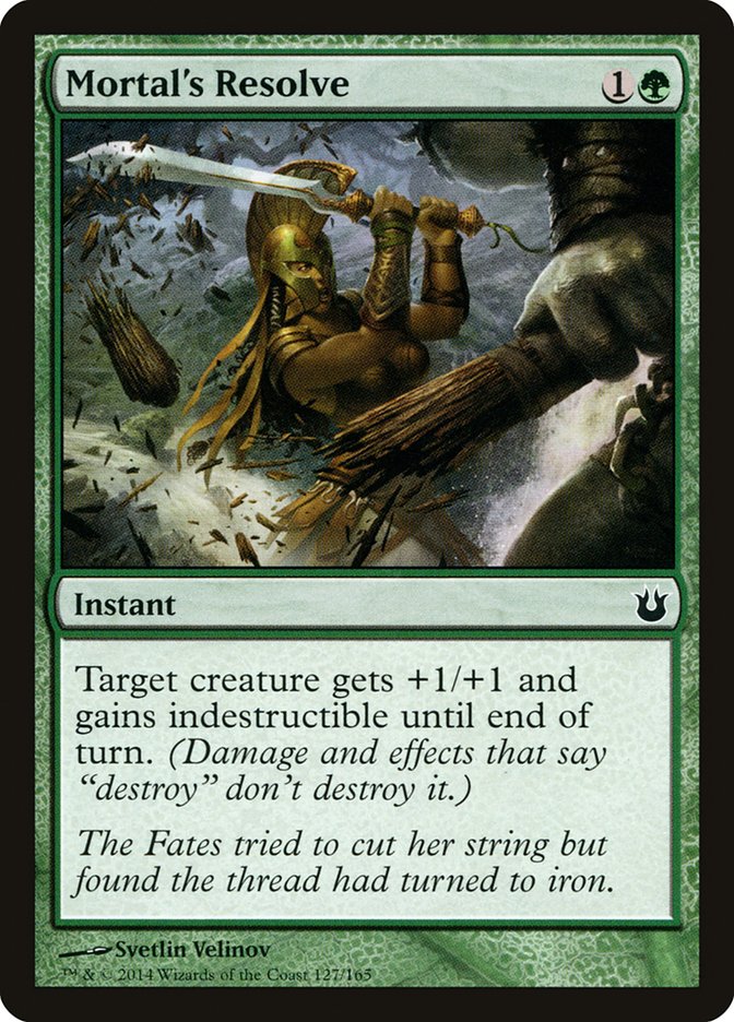 Mortal's Resolve [Born of the Gods] Foil