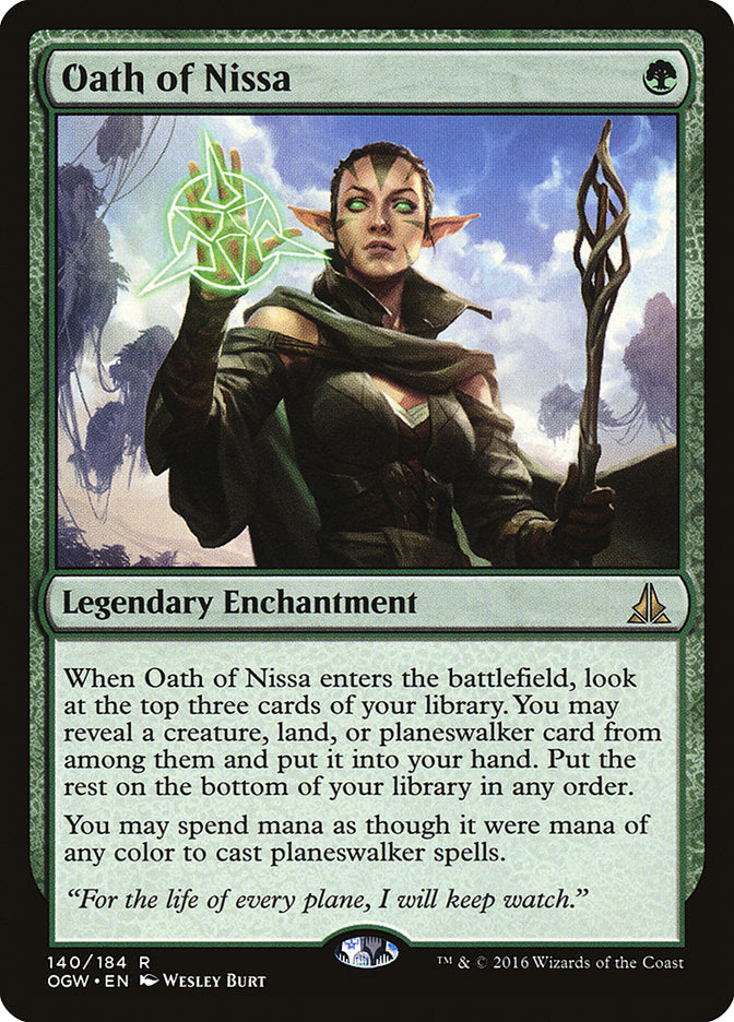 Oath of Nissa [Oath of the Gatewatch] Foil