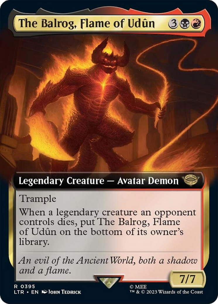 The Balrog, Flame of Udun (Extended Art) [The Lord of the Rings: Tales of Middle-Earth] Foil