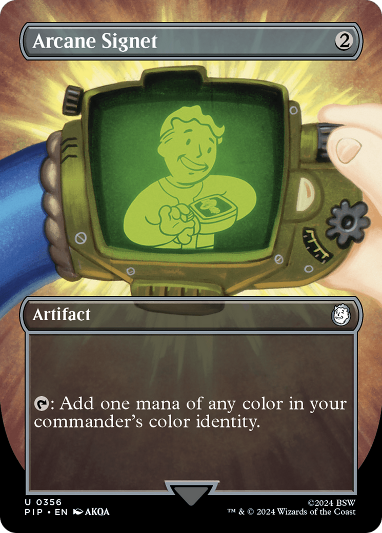 Arcane Signet (Borderless) [Fallout] Foil