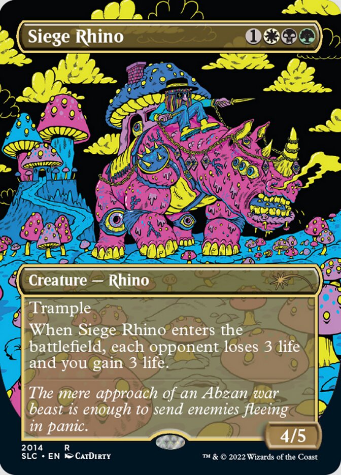 Siege Rhino (Borderless) [Secret Lair 30th Anniversary Countdown Kit] Foil