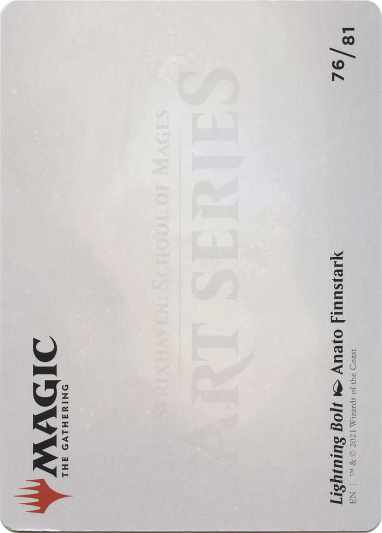 Lightning Bolt // Lightning Bolt  [Strixhaven Art Series] (Borderless) Foil