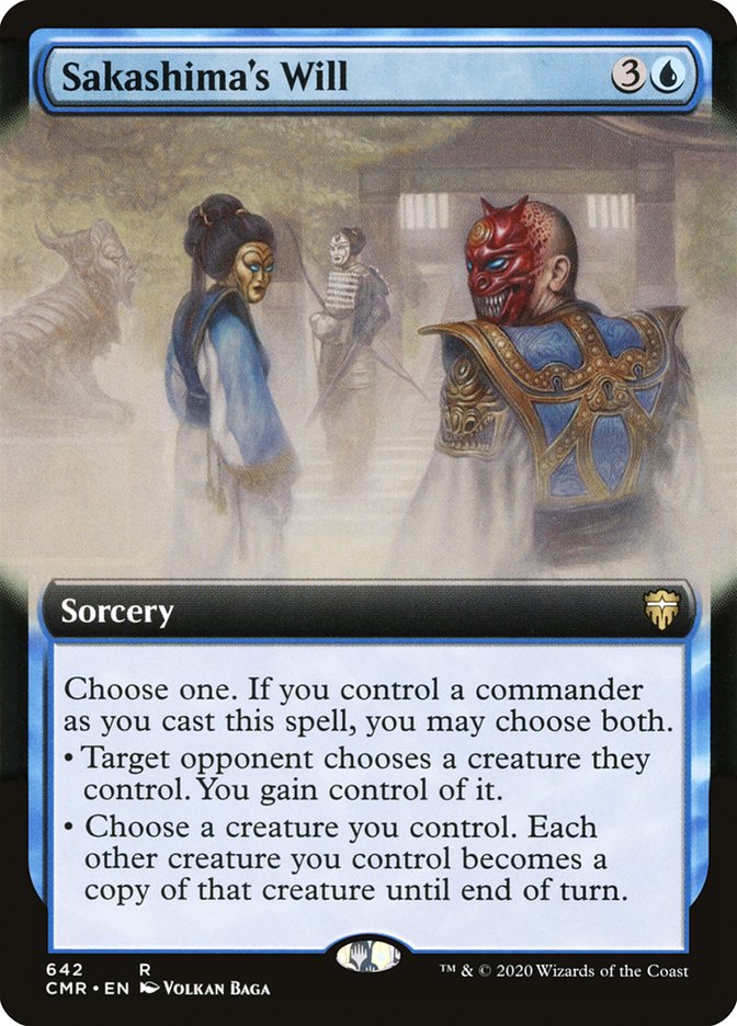 Sakashima's Will (Extended Art) [Commander Legends] Foil