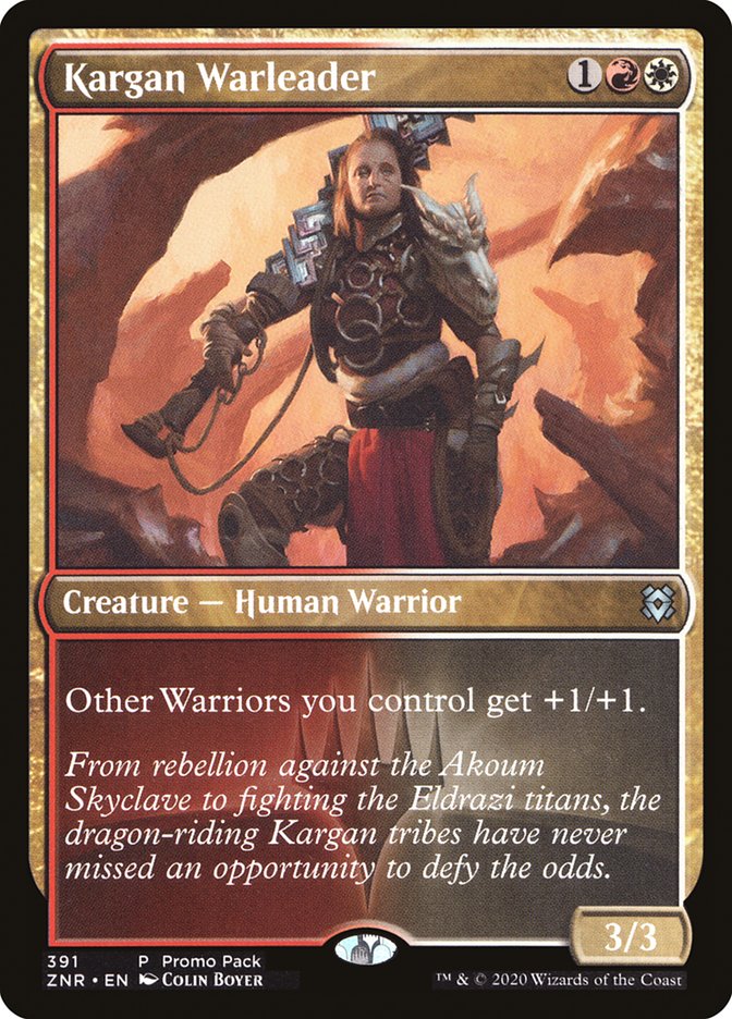 Kargan Warleader (Promo Pack) [Zendikar Rising Promos] Foil