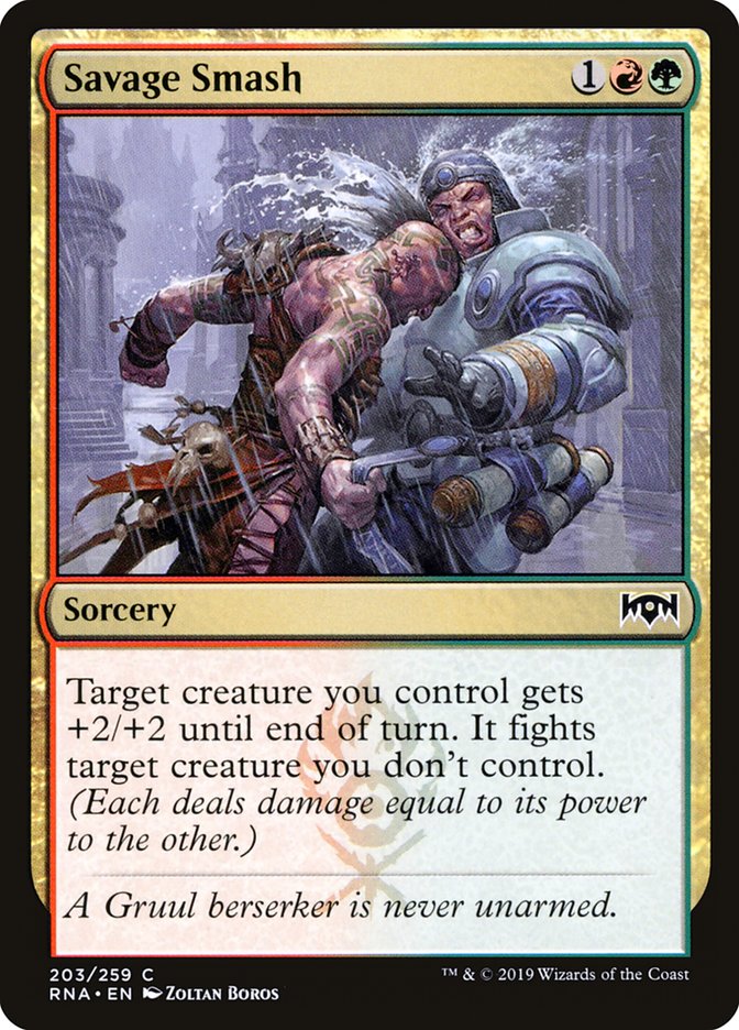 Savage Smash [Ravnica Allegiance] Foil