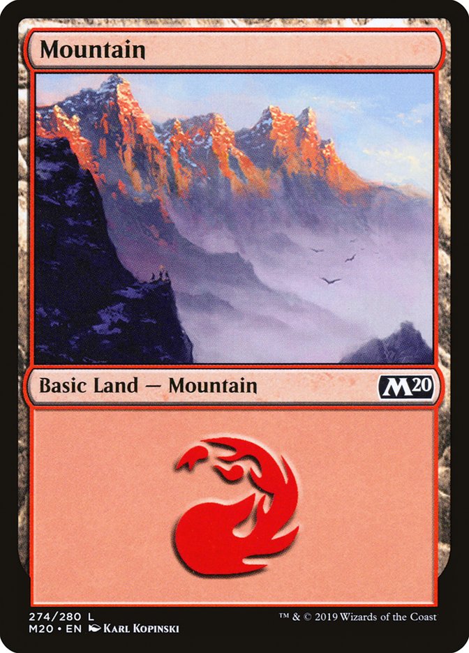 Mountain (274) [Core Set 2020] Foil