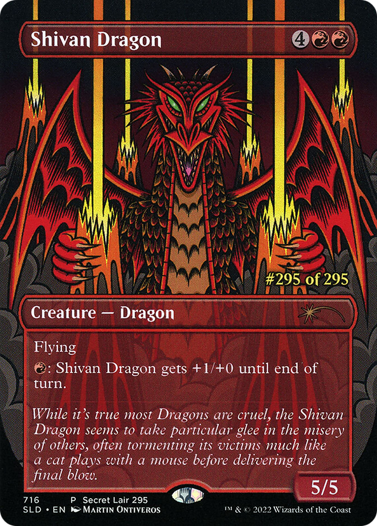 Shivan Dragon (Serialized) [Secret Lair Drop Promos] Foil
